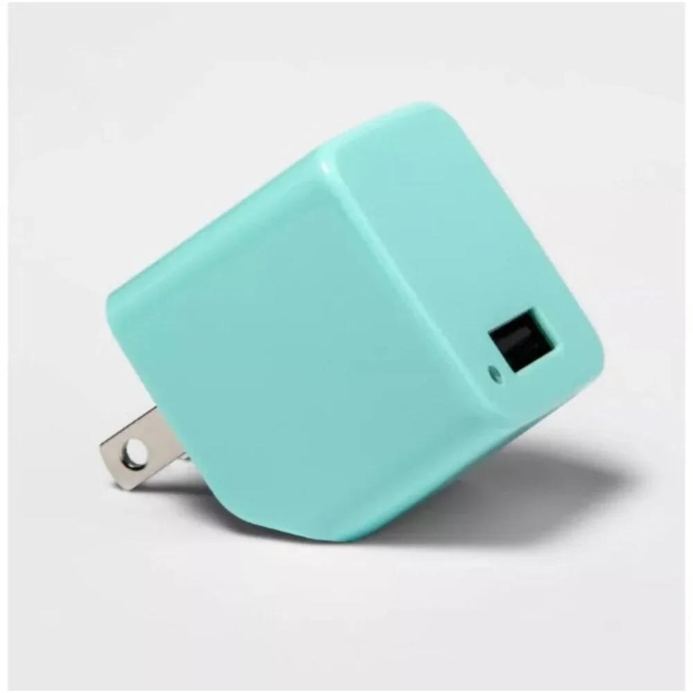 Heyday Single Port Wall Charger 12 Watts Spring Teal